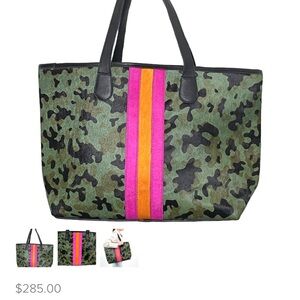 Parker Hyde Camo Hyde stripe tote